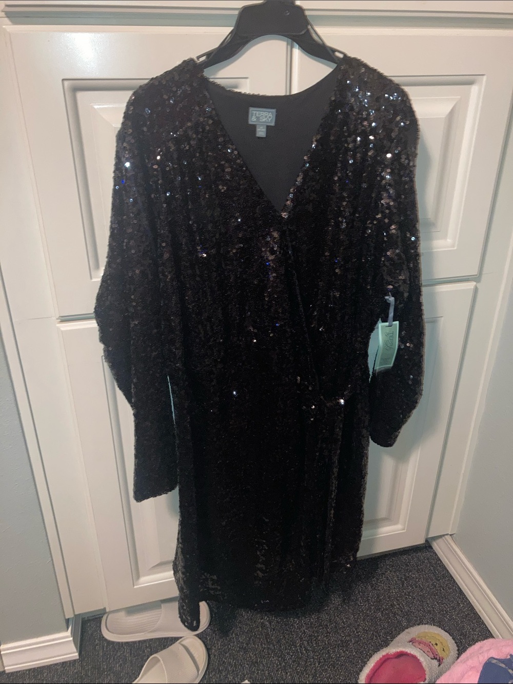 Terra & Sky Black Sequin dress